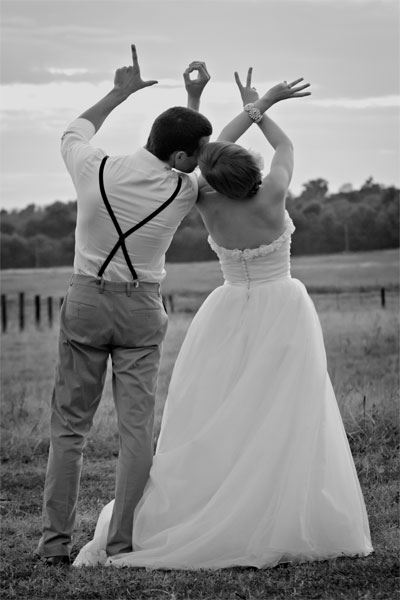 trouwfoto LOVE